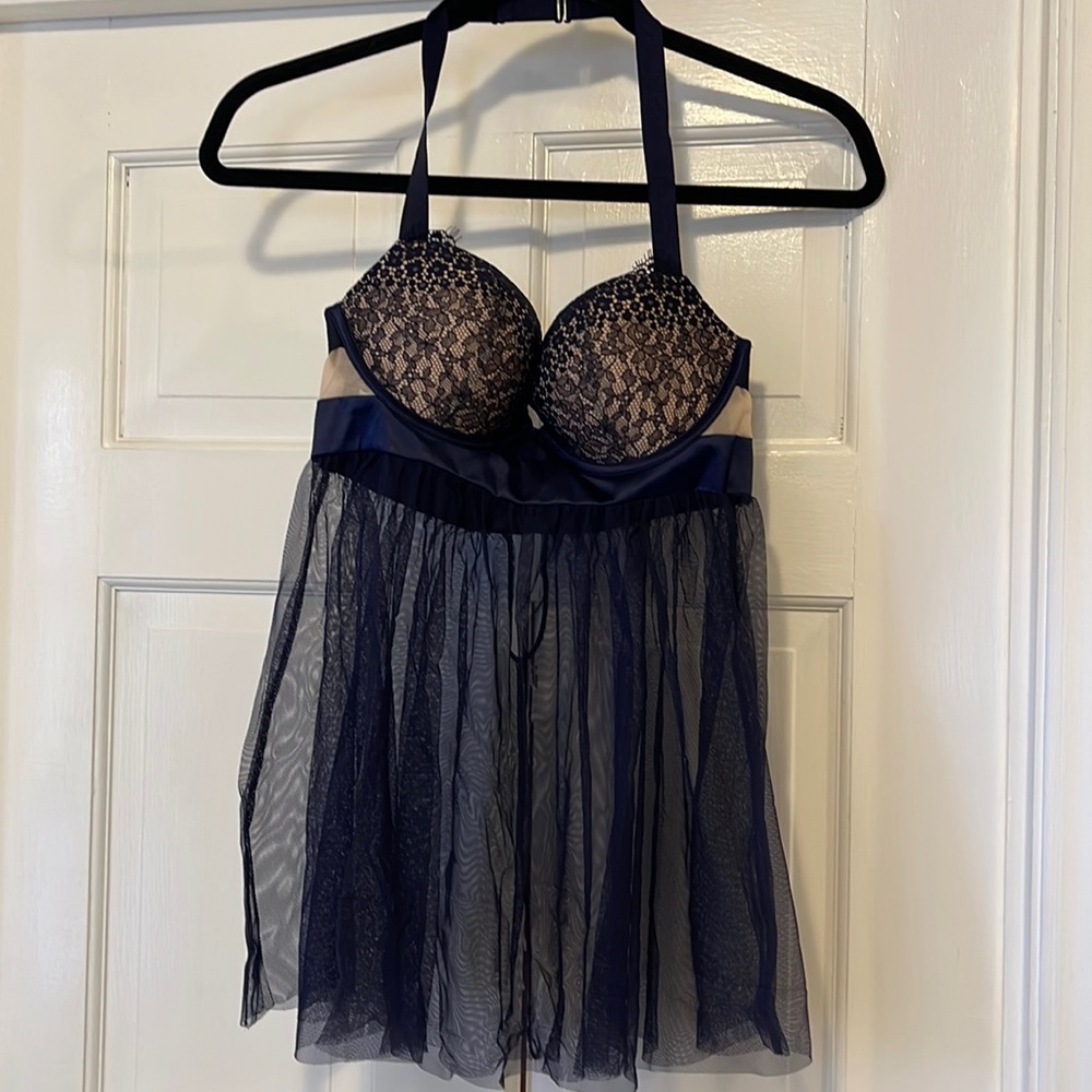 Victoria Secret Navy Blue Babydoll